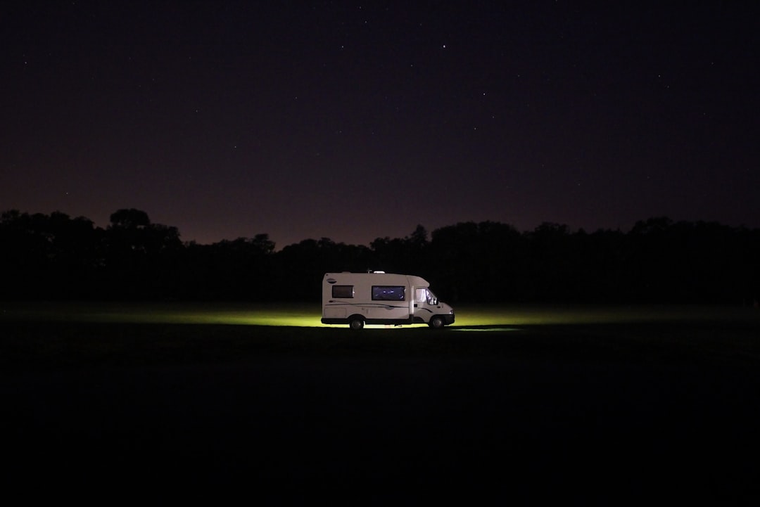 We were alone in a tent when a couple arrived in an RV (Camper Van).